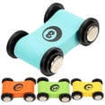 thumbnail image 7 of Nestingho 4Pcs Small Wood Car Toy Cartoon Race Car Statue Toddlers Party Car Toy Colored Car Wooden Model, 7 of 7