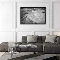 PixonSign Framed Wall Art Rock And Corridor Abstract Shape Paintings Black & White Minimalism Modern Art Decoration Contemporary Canvas Prints Fine Art Cool for Rooms - 24"x36" Black