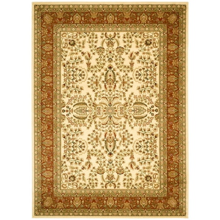 SAFAVIEH Lyndhurst LNH214R Ivory / Rust Rug The Lyndhurst Rug Collection features the exquisitely detailed designs and noble colors found in the finest Persian and European styled rugs. Constructed using a blend of soft  sturdy synthetic fibers and designed in traditional Persian florals  these rugs will add classic charm and character to any room. These dazzling and durable floor coverings are available in many styles  colors  shape and sizes  including hallway runners and foyer rugs. Rug has an approximate thickness of 0.43 inches. For over 100 years  SAFAVIEH has set the standard for finely crafted rugs and home furnishings. From coveted fresh and trendy designs to timeless heirloom-quality pieces  expressing your unique personal style has never been easier. Begin your rug  furniture  lighting  outdoor  and home decor search and discover over 100 000 SAFAVIEH products today.