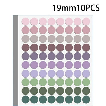 CCOCC 800 Pcs Dot Stickers Round Colored Dot Stickers Removable Adhesive Label Stickers for Family Office and Study 0.7"