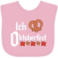 thumbnail image 3 of Inktastic Ich Liebe I Love Oktoberfest Pretzel Heart Boys or Girls Baby Bib, 3 of 4