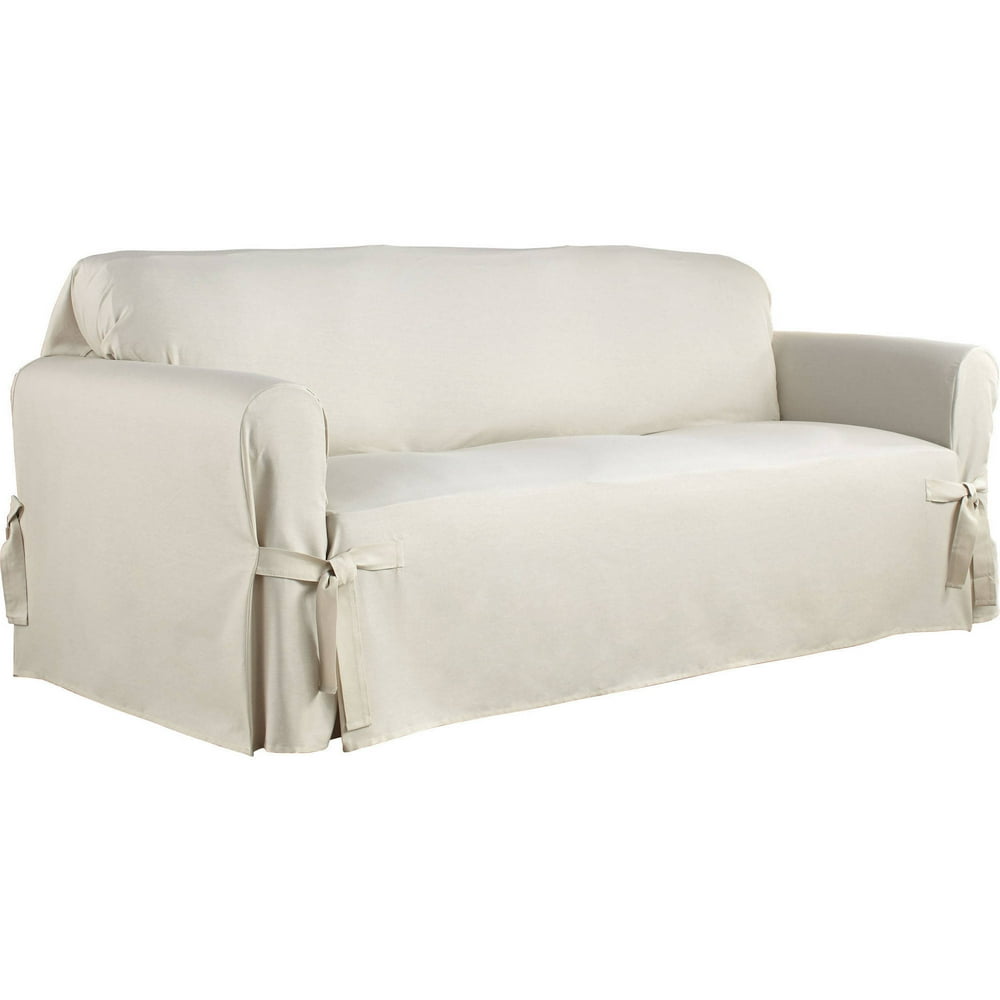 Serta Relaxed Fit Duck Furniture Slipcover, Sofa 1Piece Box Cushion