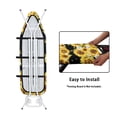 thumbnail image 2 of HELLHERO Ironing Board Cover Sunflower Puppy 3 Fasteners Soft Ironing Board Covers for Laundry Room, 2 of 3