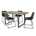 thumbnail image 3 of Manor Park Urban Blend 5 Piece Dining Set, Driftwood/Black, 3 of 6
