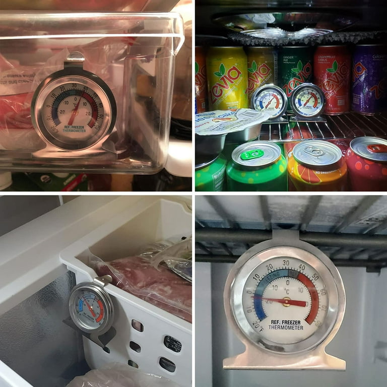 Refrigerator/Freezer Thermometer 2-7/8 Freezer, Refrigerator (2 Pack) –  EcoQuality Store