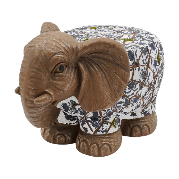 Garden Stool, Decorative Garden Stool, Elephant Garden Stool, Side Table, Plant Stand, Ceramic Indoor Outdoor Garden Stool, for Living Room, Bathroom, Garden, Homes, Parks, School, Patio