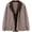 Coffee, variant on Women's Vintage Shawl Collar Sweater Fake Two-Piece Button Front Knitted Cardigan Coat