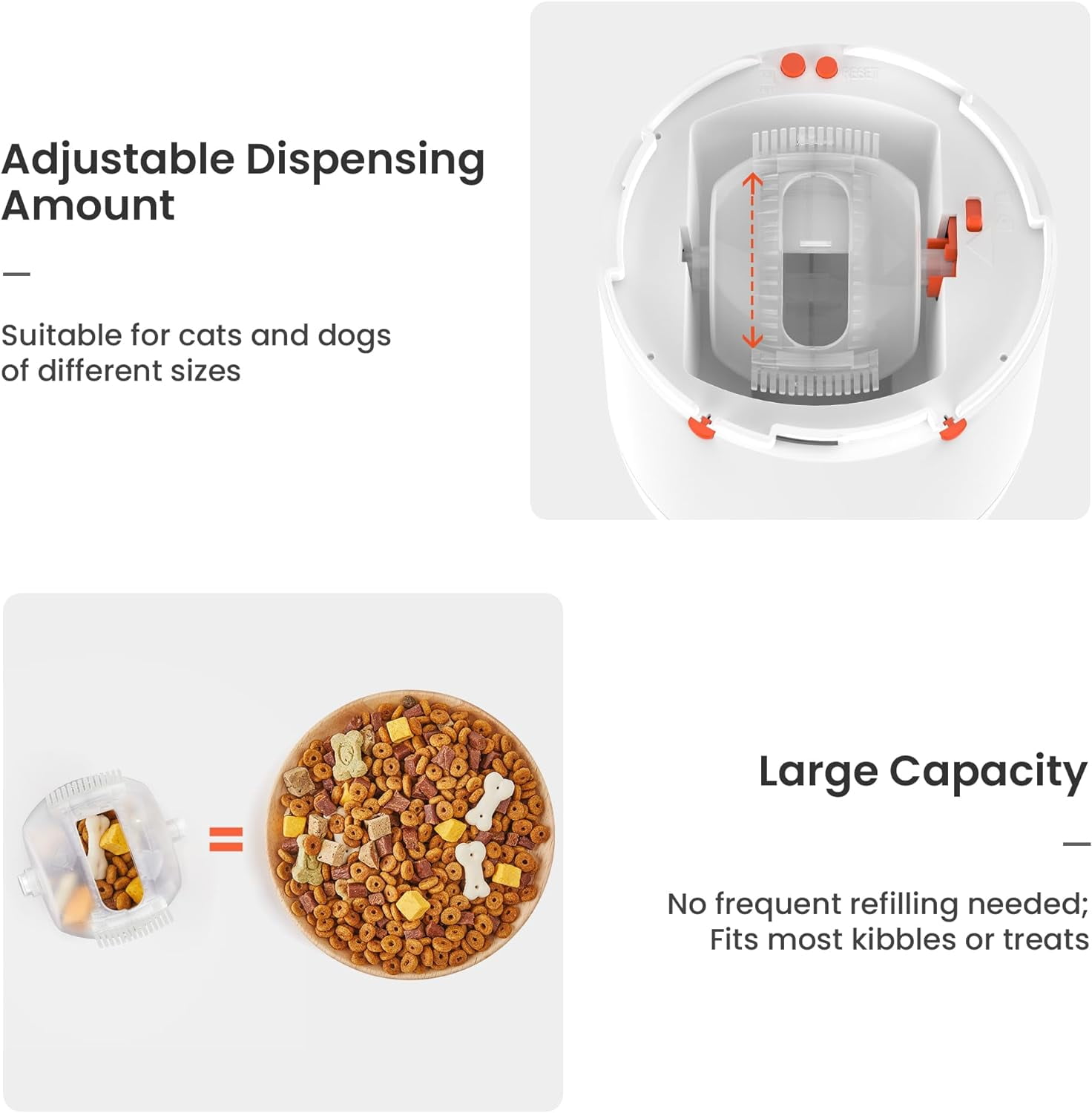 Dog Puzzle Feeder Toy, Interactive IQ Training, Electronic Treat Dispenser, Automatic Rechargeable with Remote Control for Food Dispensing, All Breeds, 280ml Capacity