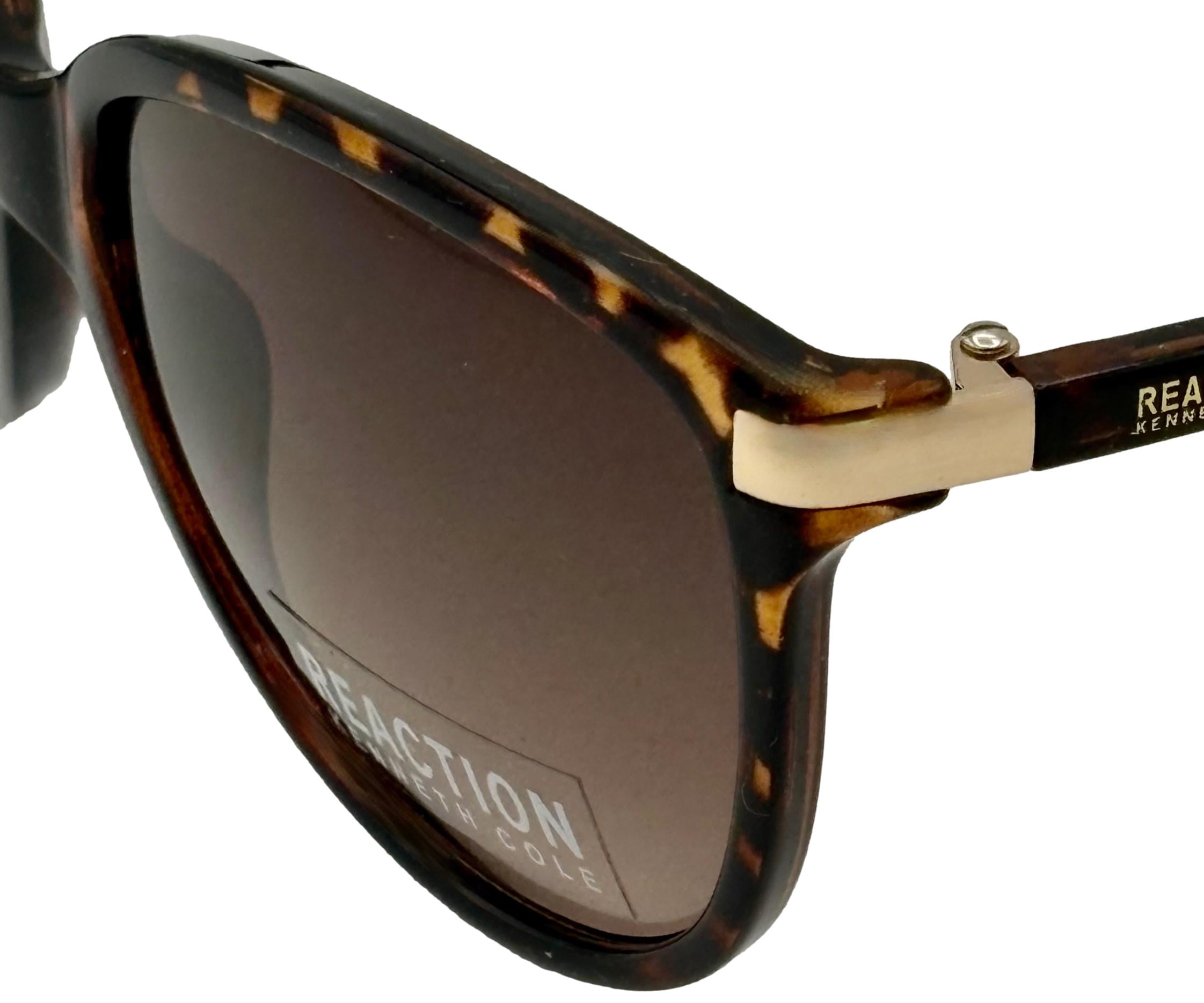 Kenneth Cole Reaction Sunglass Womens Oval Tortoise Plastic KC1410. 52F