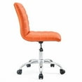 thumbnail image 3 of Modway Chaise de Bureau Pivotante Milieu Dos Sans Accoudoirs en Ondulation Orange, 3 of 5