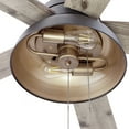 thumbnail image 3 of Prominence Home 51659-45 Brightondale 52 in. Industrial Style Indoor Outdoor LED Ceiling Fan with Light - Matte Black, 3 of 7