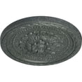 thumbnail image 3 of Ekena Millwork 11 1/2"OD x 1"P Palmetto Ceiling Medallion, Hand-Painted Athenian Green Crackle, 3 of 7