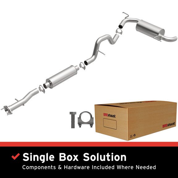 BRExhaust OE Replacement Exhaust System Kit 106-0351: Compatible with 2006-2006 Hummer H3 3.5L, 2007-2007 Hummer H3 3.7L
