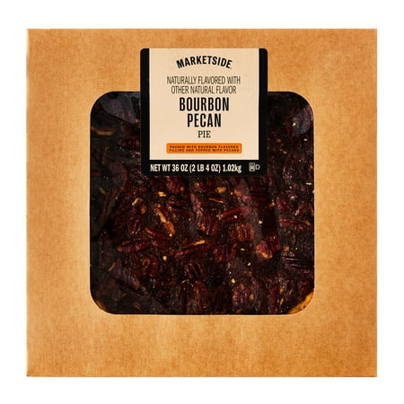 Marketside Bourbon Pecan Pie, 36 oz Carton, Fresh Bakery, Shelf Stable Baked Whole Pie