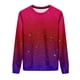 thumbnail image 4 of Heisall Womens Sweatshirts Gradient Print Round Neck Casual Sporty Long Sleeve Lightweight 2025 New Fashion Trendy Tops, 4 of 7