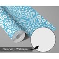 thumbnail image 6 of S4Sassy Removable Nature-Inspired Waterproof Wall Wrap, Finish Wallcover, Leafy Florals Contact Paper For Walls, Cabinets, Dresser, Self Adhesive Vinyl Wallpaper Roll - Blue (25"X 120"), 6 of 9