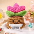 thumbnail image 2 of Peluche suculento y adorable, juguete decorativo de punto, adorable miniatura de vegetación de interior para estantería y escritorio, 2 of 5