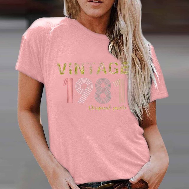 Camiseta de regalo de cumpleaños número 50 de Puntoco para mujer, camiseta Vintage 1971 con piezas originales, camiseta bonita Puntoco Puntoco-5640