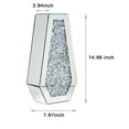 thumbnail image 3 of SHYFOY Mirrored Flowers Vase- Crushed Diamond Glass Vase, Vases for Centerpieces Home Decor,  15 inch Tall, 3 of 8