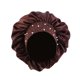thumbnail image 3 of Gorro de satén para dormir, de ala ancha, para cabello rizado, protección nocturna para rizos, color marrón, talla única., 3 of 4