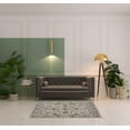 thumbnail image 2 of HomeRoots 514822 4 x 6 ft. Ivory Taupe & Blue Wool Floral Hand Tufted Handmade Stain Resistant Rectangle Area Rug, 2 of 5