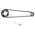 thumbnail image 3 of Chain Sprocket Kit,420 Chain 155mm 37T Front Rear Sprocket Chain T Sprocket Kit Finely Tuned Performance, 3 of 5