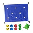 thumbnail image 2 of Juego de coordinación de lonas con agujeros para fomentar el espíritu de equipo en el jardín, interior y patio trasero. azul, 2 of 8