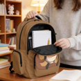 thumbnail image 5 of DISNIMO Cartoon Capybara Printed 17" School Backpack for Kids Teen Girls Lightweight Durable Bookbag with 1 Main Compartment, Front Zipper Pocket, Back to School Gift, 5 of 7