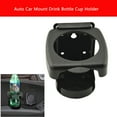Black Universal ABS Auto Car Mount Drink Bottle Cup Holder Beverage Stand Rack Automotive