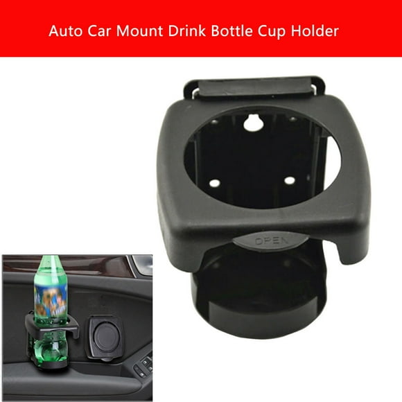EGNMCR Car Interior Accessories Black Universal ABS Auto Car Mount Drink Bottle Cup Beverage Stand Rack Drink Bottle Cup Holder