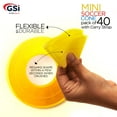 thumbnail image 4 of GSi Mini Cones for Sports - 40 Pack - 5Inch Diameter for Better Space Utilization - Comes with Shoulder Strap - for Agility Training Drills, 4 of 5