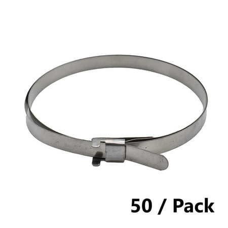 

Interstate Pneumatics H920-50PK CV Boot Band Clamp - Round Large Type 50/PK