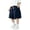 Navy, variant on Boys Button Side‑Cargo Pocket Waist Shorts, Lightweight Loose Wide‑Leg Knee‑Length Casual Shorts for Big Kids