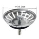 thumbnail image 4 of For Blanco sinks: 3.5 inch diameter strainer replacement with 18 drainage slots, 4 of 5