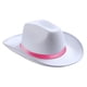 thumbnail image 2 of Sombrero de vaquero Sombreros de Decorativos de ala ancha Transpirable Accesorios de vestuario Jazz blanco rosa Yuyangstore Sombrero de vaquero, 2 of 8