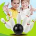 thumbnail image 3 of D-GROEE Kids Bowling Set Includes 10 Classical White Pins and 2 Balls, Suitable as Toy Gifts, Early Education, Indoor & Outdoor Games, Great for Toddler Preschoolers and School-age Child, Boys & Girls, 3 of 7