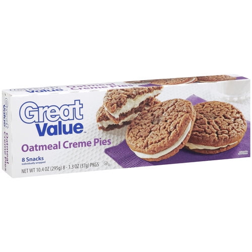 Great Value Oatmeal Creme Pies, 8ct