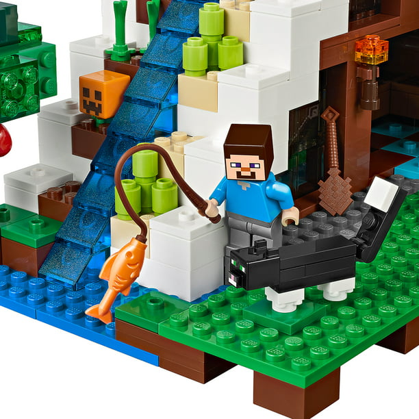 Cambiarse de ropa músico Desenmarañar LEGO Minecraft The Waterfall Base 21134 (729 Pieces) - Walmart.com