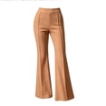 thumbnail image 3 of VEKDONE Flared Dress Pants for Women High Waisted Stretch Slim Fit Long Pants Dressy Business Office Pants Trendy Elegant Work Pants Khaki XXL, 3 of 6