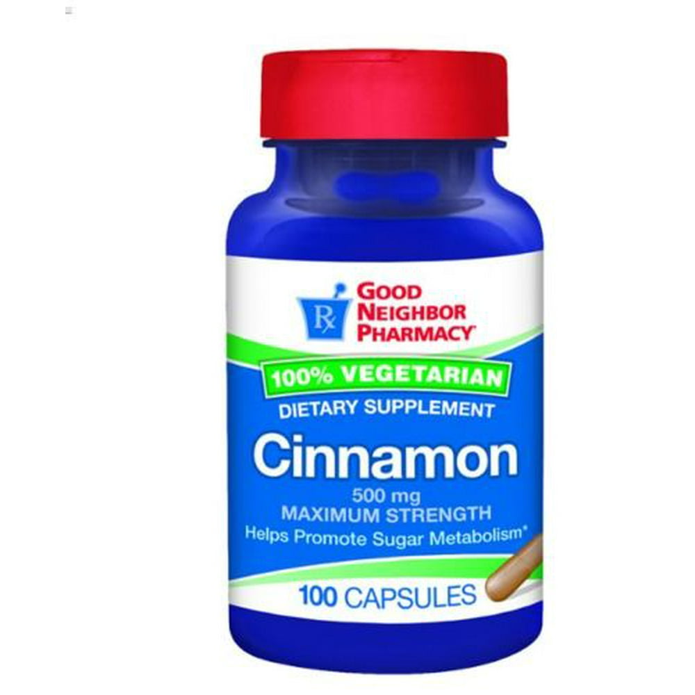 GNP Maximum Strength Cinnamon 500mg Supplement 100 count