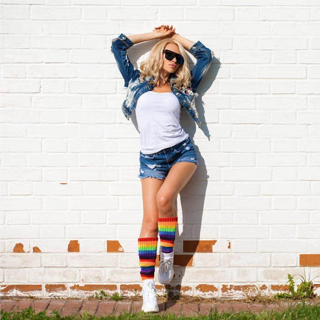 serony Leg Warmers for Women 80s Ribbed Knitted Leg Warmers Sports