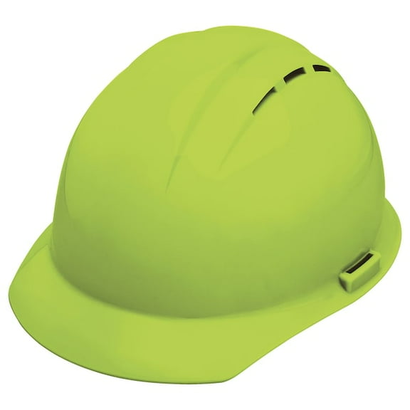 Erb Safety Hard Hat,Type 1, Class C,Hi-Vis Green WEL19250HL
