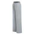 thumbnail image 7 of YDFCWXW Women's Low Rise Loose Sweatpants Y2k Elastic Waist Wide Leg Lounge Sweat Pants Light Gray, L, 7 of 7