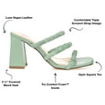 thumbnail image 3 of Journee Collection Womens Reagaan Tru Comfort Foam Open Square Toe Block Heel Sandals, 3 of 6