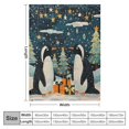 thumbnail image 4 of Orinice Penguins Snow Presents Warm Lightweight Blanket Soft Fleece Blankets for All Seasons, Living Room Sofa Decor Cow Gifts, Flannel Material Blanket 60x80in, 4 of 6
