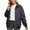 Black, variant on Women Lapel Collar Faux Suede Loose Bomber Jacket Zip Front Rib Cuff Long Sleeve Layering Coat 1PC S-XXXL Plus Size Friendly