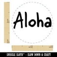 thumbnail image 2 of Aloha Fun Text Self-Inking Rubber Stamp Ink Stamper - Fuchsia Ink - Mini 1/2 Inch, 2 of 7