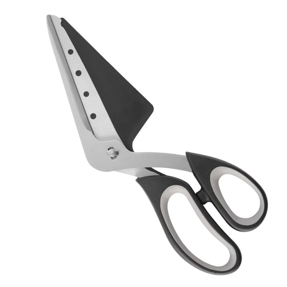 Pizza Scissors with Detachable Spatula, Stainless Steel Pizza Cutter Scissors, 2-in-1 Pizza Slicer and Server for Pizza, Bread, Pastry & More
