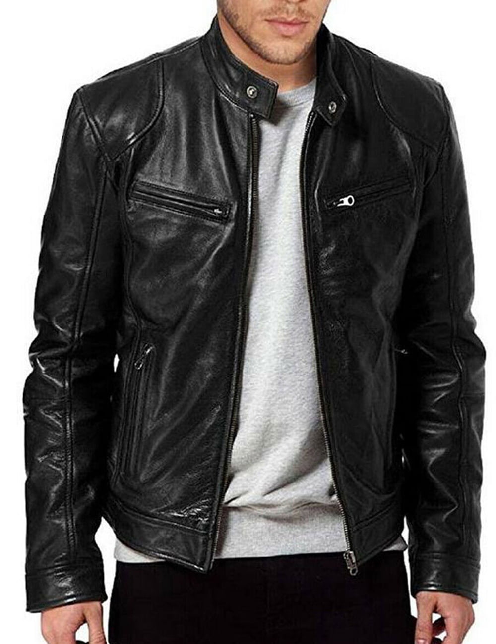 lightweight biker jacket mens