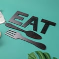 thumbnail image 7 of Carolilly EAT Sign for Kitchen Decor, Rustic Fork and Spoon Wall Art Wood Sign, 7 of 7